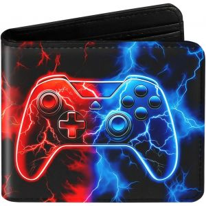 NSIECD-Porte Monnaie Enfant, Portefeuille Ado Garçon, Porte Feuille Adolescent Garçon 4 5 6 7 8 9 10 11 12 13 14 Ans, Carte Bancaire Enfant avec Compartiment pour Monnaie Et Cartes - Neuf