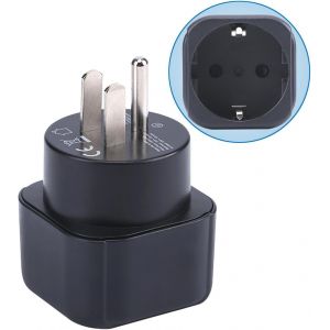 JGD-Adaptateur de Prise Europe vers &Eacute;tats - Unis/Canada, Adaptateur de Prise France vers Prise Canada, Convertisseur de Prise de Voyage Europe/Allemagne/France vers &Eacute;tats - Unis (1 pi&egrave;ce) - Neuf