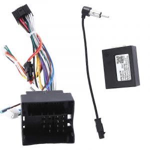 Câble d'alimentation radio noir avec boîte Canbus pour Opel Astra H Zafira B Faisceau de câblage d'alimentation pour adaptateur d'installation de l'unité principale Android - Neuf