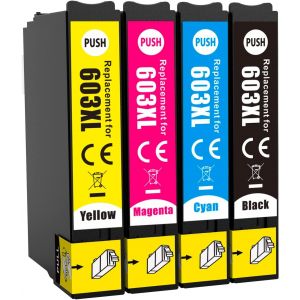 603Xl Lot De 4 Cartouches D'Encre De Rechange Pour Imprimante Epson 603 Xl Pour Epson Xp-2100 Xp-2105 Xp-3100 Xp-3105 Xp-4100 Xp-4105 Wf-2810Dwf Wf-2830Dwf Wf-2835Dw[ENC944502] - Neuf