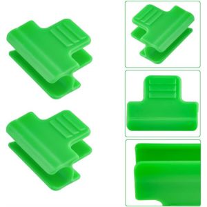 ASFASFq-Jeu de 40 pinces de serre 11 mm Pinces pour plantes Pinces de jardin Filet de protection Filet d'ombrage Pinces pour film de serre Cadres pour support d'extension de plantes - Neuf