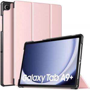 Coque Compatible Avec Samsung Galaxy Tab A9+/A9 Plus 11"" 2023 Sm-X210/X216/X218, Étui De Protection Fin Et Léger Avec Dos En Pc Rigide Pour Tout Nouveau Samsung Galaxy Tab A9+, Rose.[F4565] - Neuf