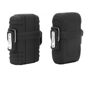 HJLIAN Lot de 2 etuis a briquet electrique etanches IP56, conteneur de rangement pour briquets, pour camping en plein air et randonnee - Neuf
