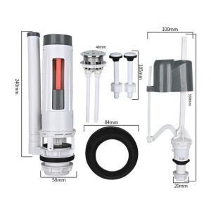 Mécanisme De Chasse D'Eau Du Réservoir De Accessoires - Split Basse Pression Robinet D'Arrivée D'Eau - Neuf
