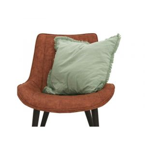 Housse De Coussin D&eacute;corative &Agrave; Pompons Verts 45 X 45 Cm Pour Canap&eacute; Et Chambre - Neuf