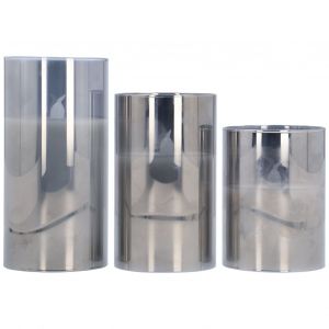 HJLIAN Bougies en verre a LED, simulation de flamme, electronique, etanche, sans flamme, decorative, pour fete - Neuf