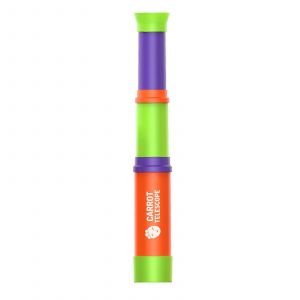 Jouet monoculaire pliable à lentille unique pour enfants, jouet éducatif scientifique d'extérieur, cadeau de nouvel an, violet-Orange - Neuf
