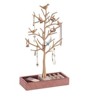 Oiseau Arbre Collier Bijoux Support Boucle D'oreille Rangement Collier Support - Neuf