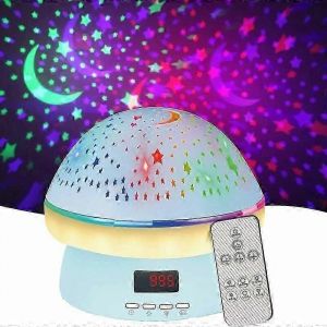 Projecteur D'étoiles Rotatif À Ciel Étoilé Avec Télécommande Et Minuterie, 16 Projecteurs Colorés, Lampe De Chevet À Led À Intensité Variable, Brille Dans Le Noir - Neuf