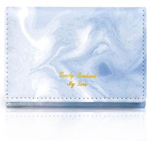 Portefeuille Femme,Bifold Court Porte Monnaie Femme,Confortable Doux Cuir Porte Feuille Femme Avec Beaucoup De Fentes Pour Cartes (Bleu) - Neuf