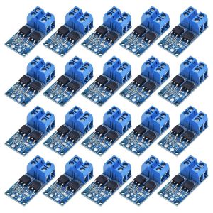 20 Pieces MOSFET Switching Module,Mosfet Switch5V-36V 15A (max. 30A) 400W Dual Mosfet Trigger Switch Drive Module PWM Driver Module Electronic Control Panel - Neuf