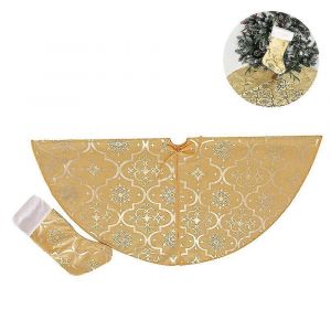 Flocon De Neige, Arbre De No&euml;l Jupe -120cm Grand Arbre De No&euml;l Des Jupes Avec Joyeux No&euml;l De Stockage Pour De Joyeuses F&ecirc;te De Fin D'ann&eacute;e Les D&eacute;corations De No&euml;l Ornements - Neuf