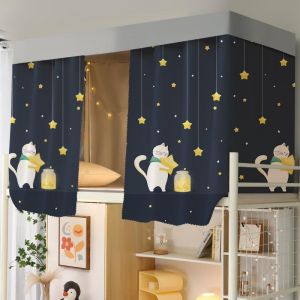 Kalanka-Rideau Pour Lit Superposés Rideau Ombrage Occultant Mezzanine Dortoir Tente De Lit Couvre-Lits Baldaquin Moustiques Cabane Ciel De Lits Tentation Couchette Étudiants Collèges Draperies - Neuf