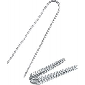 Kalanka-25x Piquets De Tente Anti-Rouille - Tête Ronde Ancrages Dans Le Sol Fixation Au Sol | Piquets | Sardines | Ancrage De Sol En Acier Galvanisé Pour La Fixation Du Non-Tissé De Mauvaises Herbes - Neuf