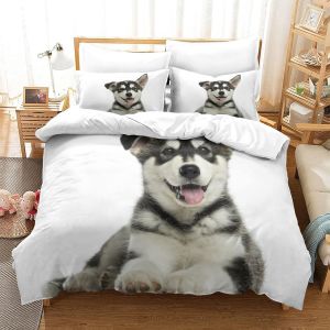 Chiot Et Chaton Pcs Housse De Couette Ensemble De Housse De Couette Imprim&iquest;&iquest; D Taie D'oreiller Parure De Lit Linge De Lit Single&pound;&iquest;Xcm&pound;&copy; - Neuf