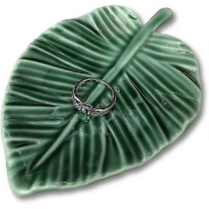 Feuille Bibelot Plat Anneau Décoratif Porte-Plat Pour Bijoux Engagement Mariage Cadeaux D'anniversaire - Neuf