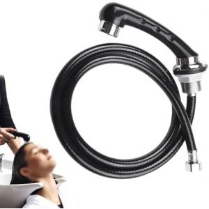 Douche d'évier avec tuyau, robinet de lavage de cheveux de coiffure, pommeau de douche d'évier de coiffure et ensemble de tuyau, pulvérisateur de salon, pommeau de douche à main d'évier de salon de coiffure - Neuf