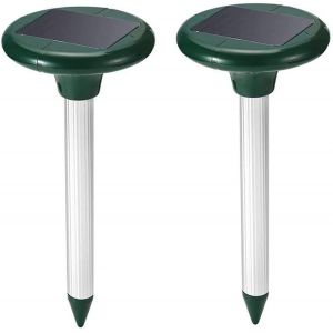 R&eacute;pulsif &Agrave; Rats &Agrave; Ultrasons - Lot De 2 - Alimentation Solaire - &Eacute;liminez Les Rats En 48 Heures - Neuf