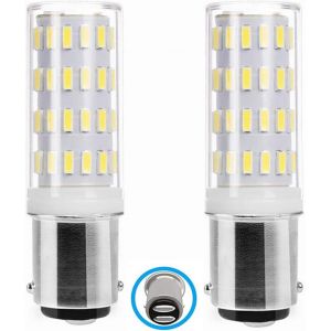 Kal-Ba15d Ampoule Led 5w Ac/Dc 12v-24v, Baïonnette Double Contact Ampoule, 50w Équivalent Blanc Froid 6000k, Pour 12v-24v Appareil Lampes, Lot De 2. - Neuf