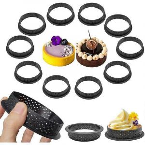 Lot De 10 Mini Tartelettes Plaque De Cuisson Cercle Tartelettes Rondes Moule À Tartelettes Moule À Tartelettes Cercle Pâtissier Moule À Mousse Cercle À Tartelettes Moules À Tartelettes Pour Gâteau C - Neuf