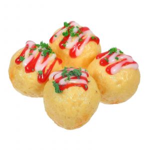 4pcs maison de poupée modèles de nourriture japonaise Micro paysage japonais snack modèle Takoyaki - Neuf