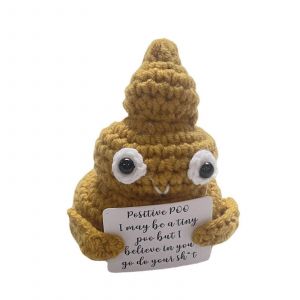 Peluche caca au crochet, jouet tricot¿¿, d¿¿coration int¿¿rieure, cadeau de mariage - Neuf