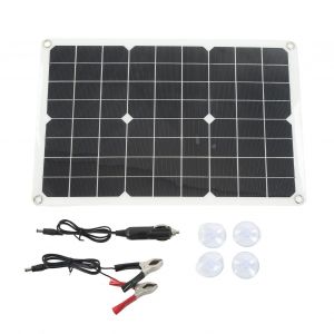 HJLIAN Kit de panneaux solaires monocristallins a haut taux de conversion, double interface USB, panneau solaire a monter soi-meme pour randonnee et camping, 20 W 5 V - Neuf