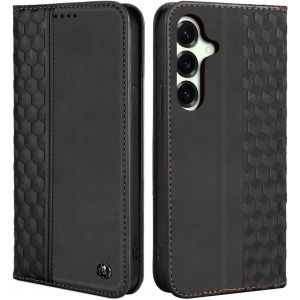 LORANKA-Coque pour Samsung Galaxy S25+/S25 Plus, Housse en Cuir PU Pochette Portefeuille Magn&eacute;tique Etui de Protection, Flip Case pour Samsung Galaxy S25+/S25 Plus, Noir - Neuf