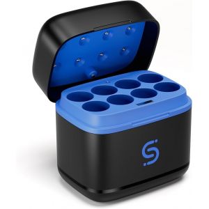 CERU-Chargeur De Batterie Aa Pour Nimh Et Lithium,Chargeur De Batterie Aa Rechargeable Avec Entrée Type C,Chargement Rapide 5V 3A,Chargeur Hybride A A Indicateur Led Intelligent,8 Emplacements - Neuf