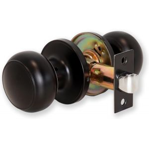 Bello &iquest; B&eacute;quille pour Porte &iquest; Poign&eacute;e avec Serrure Tubulaire pour Porte Int&eacute;rieure en Bois &iquest; Finition Laiton Poli &iquest; Kit Complet avec P&ecirc;ne et 3 Cl&eacute;s - Neuf