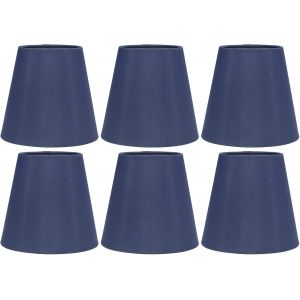 Abat-Jour En Tissu, Clip Sur Bougie E14, Couvercle D'ampoule Pendentif Mural, Coton Noir, Mini Lampe De Table, For Applique Murale, Chevet - Neuf