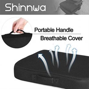 Hjlian Coussin De Siege En Mousse A Memoire De Forme, Coussin De Chaise Portable, Coussin De Siege Confortable - Neuf