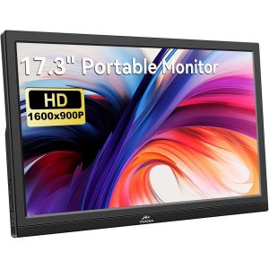 lbgwp60-Ecran Portable 17.3 Pouces Moniteur Portable Hd 1600X900P Tn Écran 60Hz Pc Écran Externe Avec Hdmi Type C Pour Mac/Pc/Téléphone/Ordinateur Portable/Ps3/4/Raspberry Pi - Neuf
