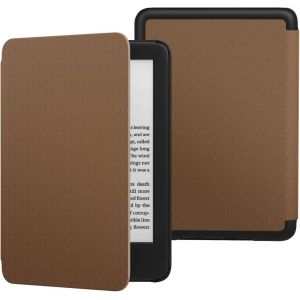 GUOP-Étui Compatible Avec 6"" Nouveau Kindle(11E Génération Version 2024/2022) & Version Internationale,Coque Légère Avec Réveil/Sommeil Automatique Pour Kindle 2024/2022 11E Gén.,Marron - Neuf