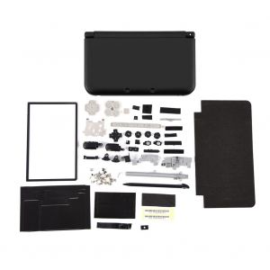 Kit De Remplacement Complet Pour Boitier De Protection Et Coque Pour Nintendo 3ds Xl, Noir - Neuf