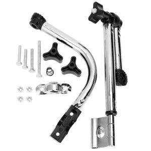 Support De Parapluie De Velo Epais Et Reglable En Acier Inoxydable Noir Pour Velo - Neuf