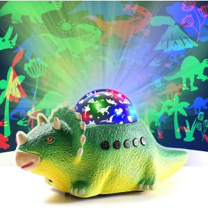 Jouet Veilleuse Dinosaure, Lampe Dinosaure Peut Ramper, Veilleuse Dinosaure Etoile Projection Avec 12 Types De Bruit Blanc, Veilleuse Enfant Projecteur Pour 2-10 Ans Garçons Et Filles Cadeau Noel - Neuf