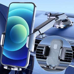 Eryi-Support Telephone Voiture [2025 Ventouse Puissante] Porte Telephone Voiture Tableau De Bord, Rotation 360° Attache Voiture Pare-Brise Pour Iphone 16 Pro Max 15/14/13/12/11 Samsung Galaxy S24 - Neuf