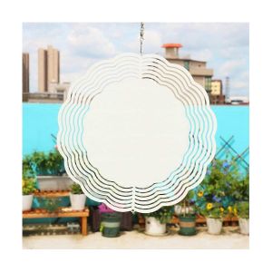 10 Pouces Sublimation Wind Spinner Blanks 3D Wind Spinners Suspendu Wind Spinner pour D&eacute;coration De Jardin Ext&eacute;rieur D'int&eacute;rieur 2PCS - Neuf