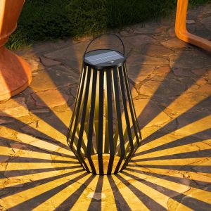 Lanternes Solaires D'ext&eacute;rieur Ip44 &Eacute;tanches - Blanc Chaud - Sans Fil Et Rechargeable - Lampe Suspendue Portable Avec Variateur Tactile - Pour Jardin, Balcon, Terrasse, Camping - Neuf