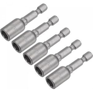 Embout de vissage magn&eacute;tique de 8 mm, tige hexagonale de 6,35 mm (1/4""), lot de 5 - Neuf