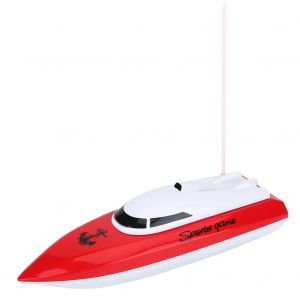 Bateau A Moteur Telecommande Sans Fil Pour Enfants, Jouet Avec Antenne, Controleur Et Chargeur - Neuf