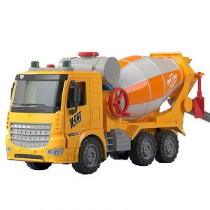 Jouet pour enfants, grande voiture à bascule, véhicule d'ingénierie en béton, camion-citerne à ciment, modèle de simulation-canard jaune - Neuf