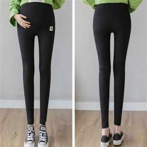Leggings Grande Taille Pour Femme Enceinte, Vetement D'exterieur, Coupe Fine, Soutien Du Ventre, Pantalon Crayon Elastique, Taille Haute, Noir, Xxxl - Neuf