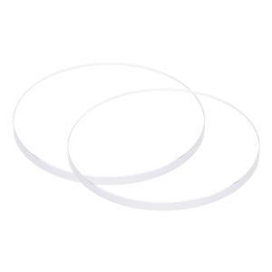 Kal-2pcs Verre De Montre En Cristal Transparent 27,5 Mm De Diamètre, 2 Mm D'épaisseur, Rond, Plat, En Verre Minéral De Haute Transmittance, Pièce Rechange Pour Réparateur De Montres - Neuf
