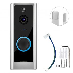 Sonnette video etanche Wi-Fi 110-240 720P HD 8 LED IR CUT (prise AU/Ding Dong) - Neuf