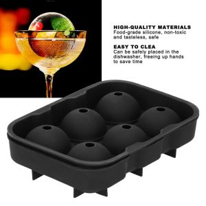 (Noir)6 Cavité Bricolage Glaçons Moule Moule Machine À Boules De Glace - Neuf