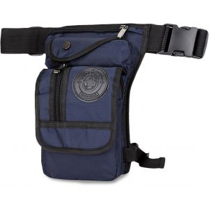 Sjzg-Sac Poitrine Sac De Jambe Sacoche Moto Sac Banane Sacs À Dos Porté Travers Homme Femme Sac Bandoulière Sacoche Sac D'epaule Pour Voyage Sports Travers Cyclisme Moto Sling Bag Bleu - Neuf