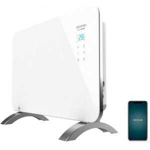 Convecteur verre Wi-Fi blanc 1000 W salle de bain - Neuf