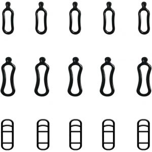 15pcs Noir V&eacute;lo &Eacute;lastique Anneau En Caoutchouc Silicone Bande &Eacute;lastique Support De Remplacement,Accessoires De V&eacute;lo Led Light,Mountain Bike Light Lampe De Poche Support De Guidon &Eacute;lastique - Neuf